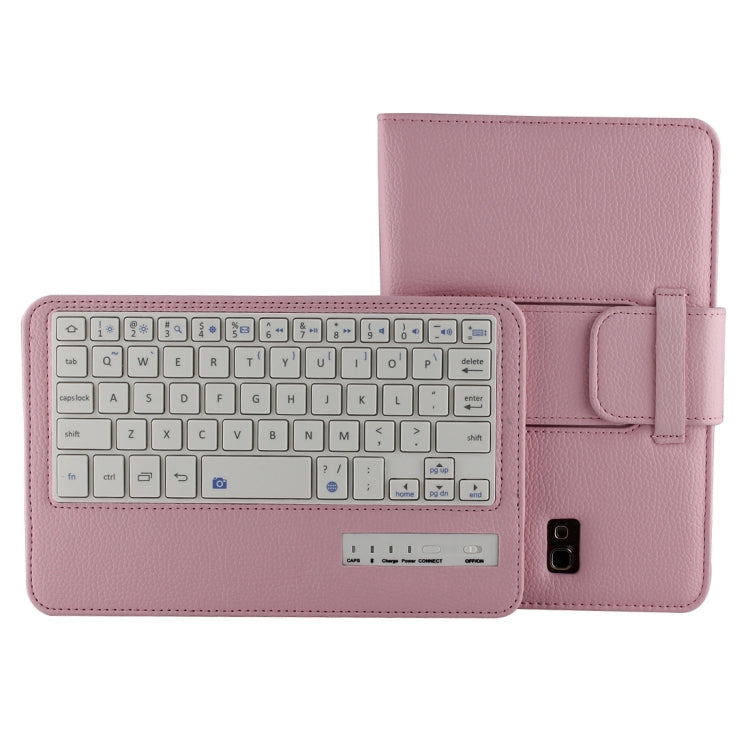 For Galaxy Tab S 8.4 / T700 Bluetooth Keyboard Litchi Texture Leather Tablet Case with Sleep / Wake-up Function & Holder