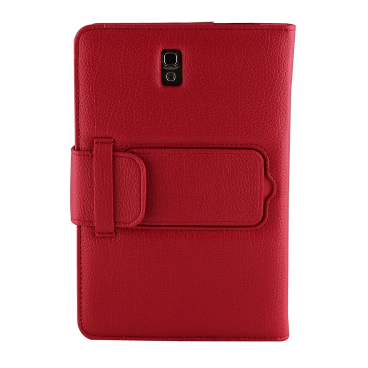 For Galaxy Tab S 8.4 / T700 Bluetooth Keyboard Litchi Texture Leather Tablet Case with Sleep / Wake-up Function & Holder