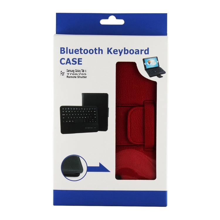 For Galaxy Tab S 8.4 / T700 Bluetooth Keyboard Litchi Texture Leather Tablet Case with Sleep / Wake-up Function & Holder