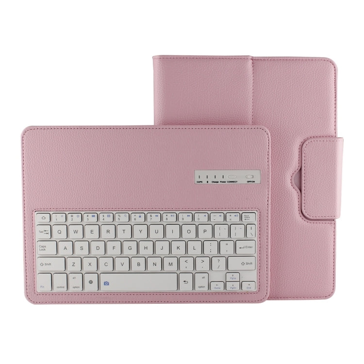 For Galaxy Tab S 10.5 / T800 Bluetooth Keyboard Litchi Texture Leather Tablet Case with Sleep / Wake-up Function & Holder