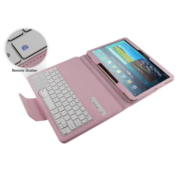For Galaxy Tab S 10.5 / T800 Bluetooth Keyboard Litchi Texture Leather Tablet Case with Sleep / Wake-up Function & Holder
