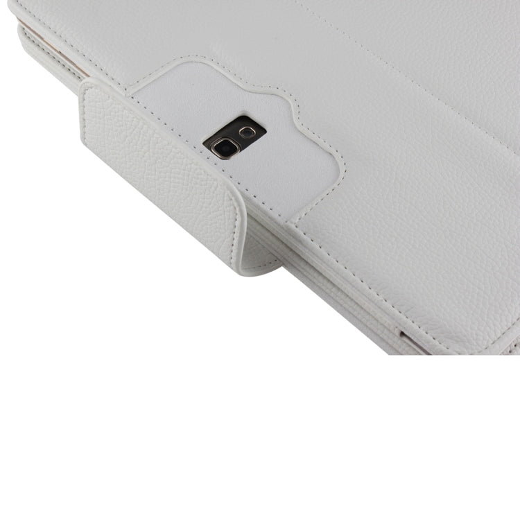 For Galaxy Tab S 10.5 / T800 Bluetooth Keyboard Litchi Texture Leather Tablet Case with Sleep / Wake-up Function & Holder