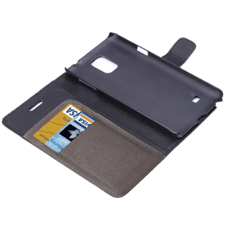 Oracle Texture Leather Case with Holder & Card Slots & Money Pocket for Galaxy Note 4