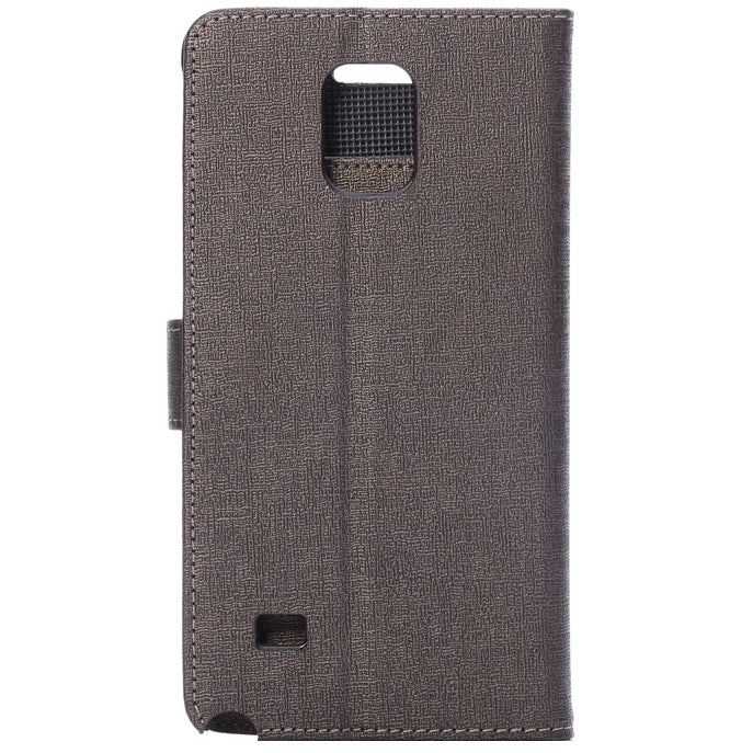 Oracle Texture Leather Case with Holder & Card Slots & Money Pocket for Galaxy Note 4