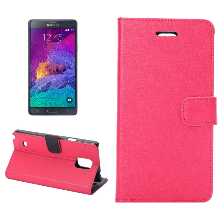 Oracle Texture Leather Case with Holder & Card Slots & Money Pocket for Galaxy Note 4