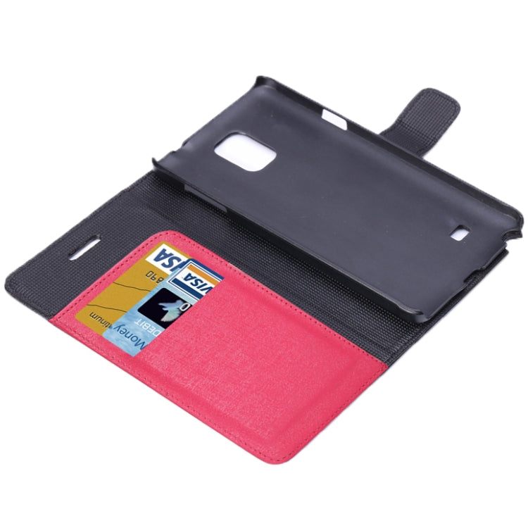 Oracle Texture Leather Case with Holder & Card Slots & Money Pocket for Galaxy Note 4
