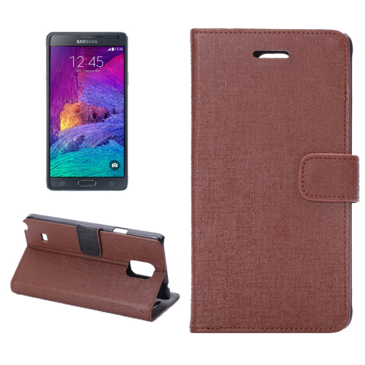 Oracle Texture Leather Case with Holder & Card Slots & Money Pocket for Galaxy Note 4