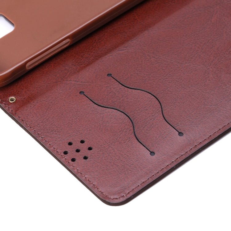 Canvas Texture Leather Case with Holder & Card Slots for Galaxy Note 4