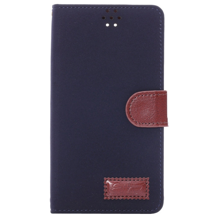 Canvas Texture Leather Case with Holder & Card Slots for Galaxy Note 4