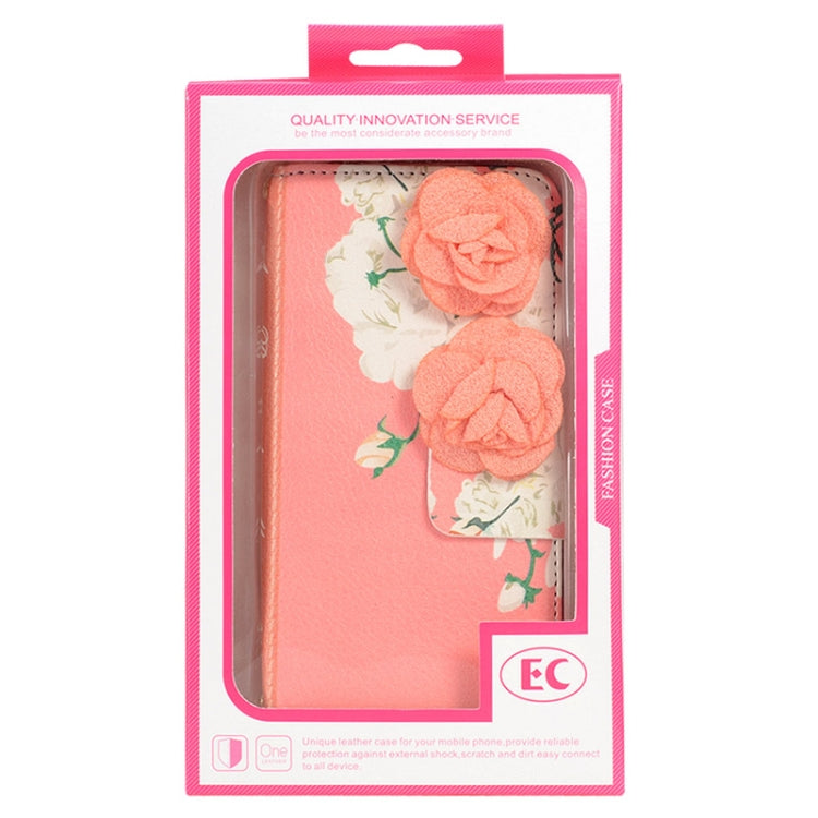 Rose Wallet Style Leather Case with Chain & Card Slots for Galaxy Note 4
