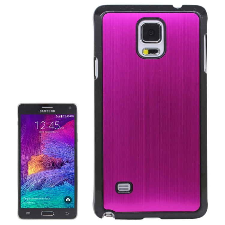 Brushed Texture Plastic Case for Galaxy Note 4