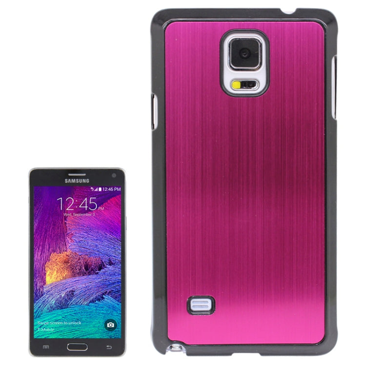 Brushed Texture Plastic Case for Galaxy Note 4