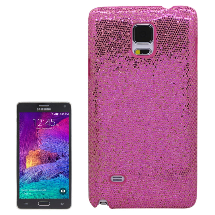 Glitter Powder Skinning Plastic Case for Galaxy Note 4