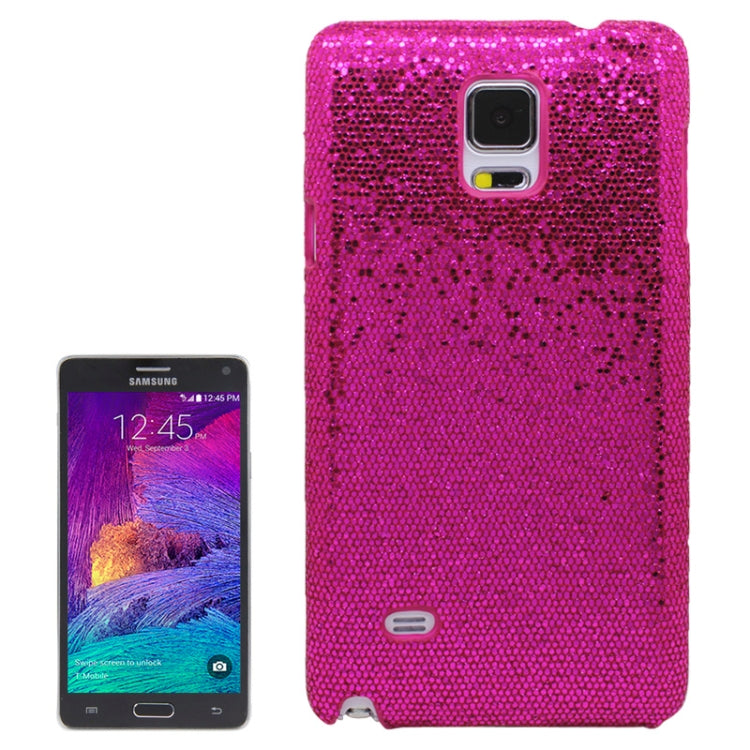 Glitter Powder Skinning Plastic Case for Galaxy Note 4