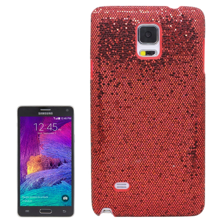 Glitter Powder Skinning Plastic Case for Galaxy Note 4