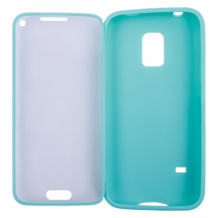 Horizontal Flip Frosted TPU Protection Case for Galaxy S5 mini / G800