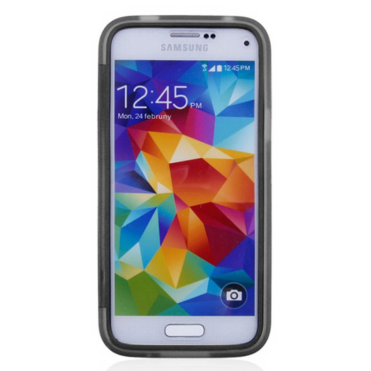 Horizontal Flip Frosted TPU Protection Case for Galaxy S5 mini / G800