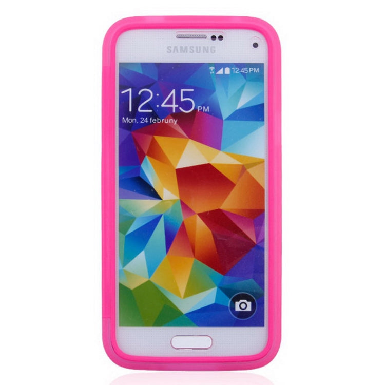 Horizontal Flip Frosted TPU Protection Case for Galaxy S5 mini / G800