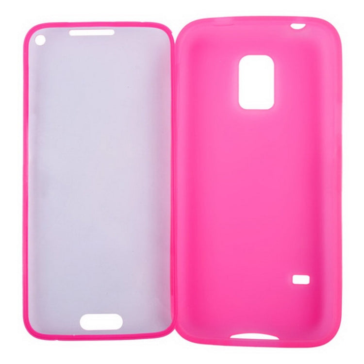 Horizontal Flip Frosted TPU Protection Case for Galaxy S5 mini / G800
