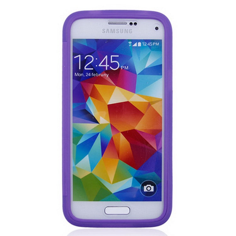 Horizontal Flip Frosted TPU Protection Case for Galaxy S5 mini / G800