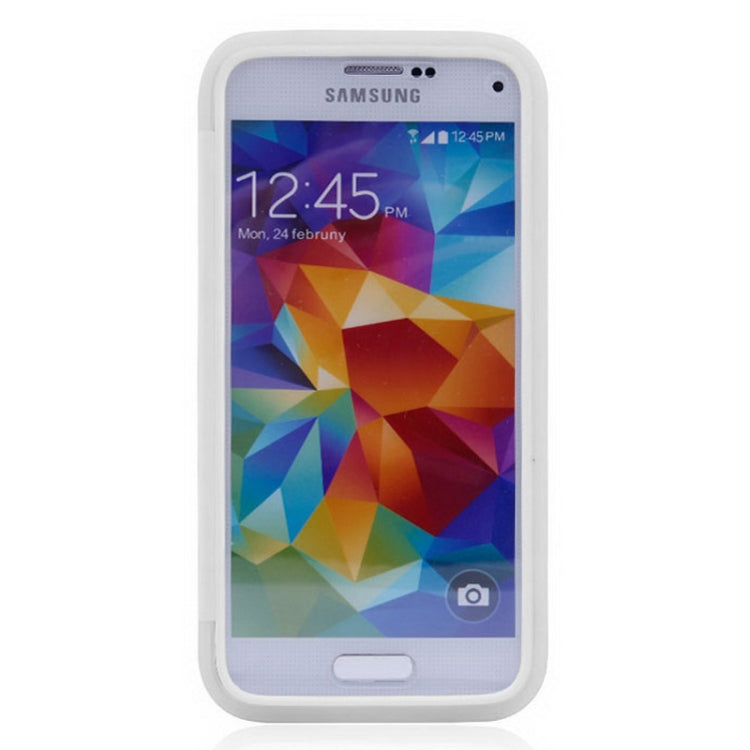 Horizontal Flip Frosted TPU Protection Case for Galaxy S5 mini / G800