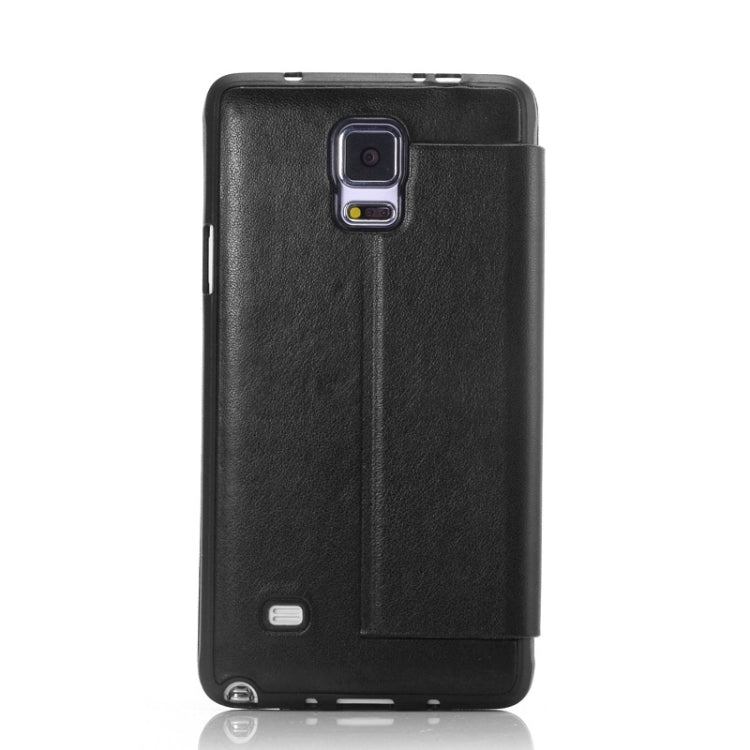 Sheepskin Texture Horizontal Flip TPU + PU Leather Case with Call Display ID & Holder for Samaung Galaxy Note 4