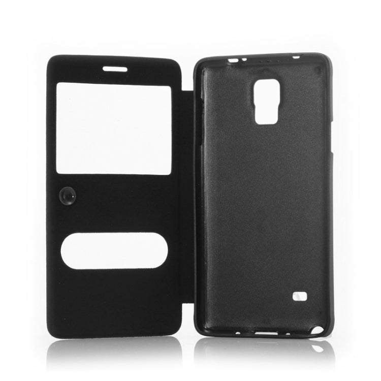 Sheepskin Texture Horizontal Flip TPU + PU Leather Case with Call Display ID & Holder for Samaung Galaxy Note 4