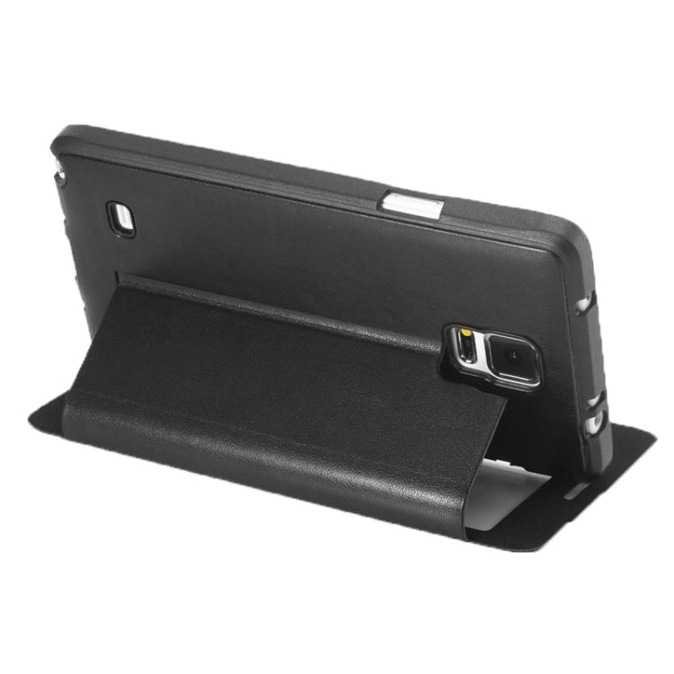 Sheepskin Texture Horizontal Flip TPU + PU Leather Case with Call Display ID & Holder for Samaung Galaxy Note 4