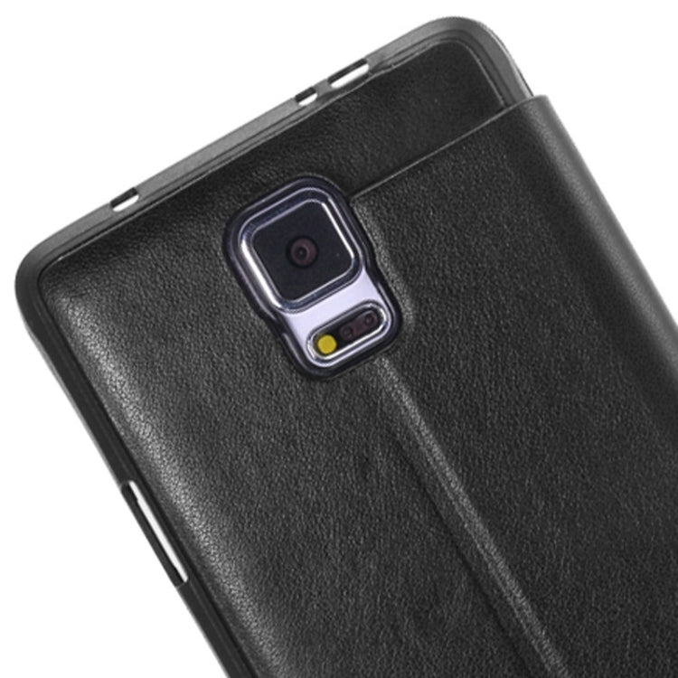 Sheepskin Texture Horizontal Flip TPU + PU Leather Case with Call Display ID & Holder for Samaung Galaxy Note 4