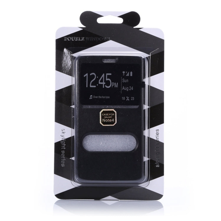 Sheepskin Texture Horizontal Flip TPU + PU Leather Case with Call Display ID & Holder for Samaung Galaxy Note 4