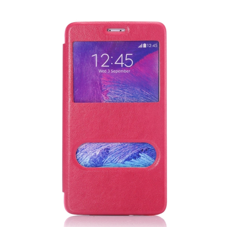 Sheepskin Texture Horizontal Flip TPU + PU Leather Case with Call Display ID & Holder for Samaung Galaxy Note 4