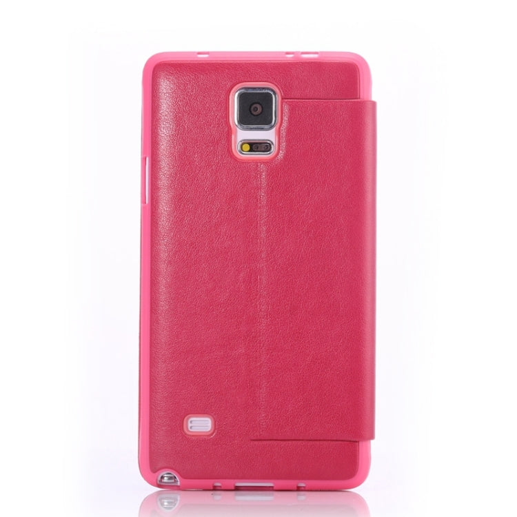 Sheepskin Texture Horizontal Flip TPU + PU Leather Case with Call Display ID & Holder for Samaung Galaxy Note 4
