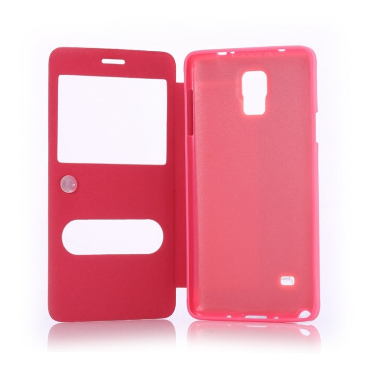 Sheepskin Texture Horizontal Flip TPU + PU Leather Case with Call Display ID & Holder for Samaung Galaxy Note 4