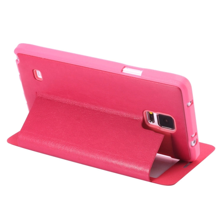 Sheepskin Texture Horizontal Flip TPU + PU Leather Case with Call Display ID & Holder for Samaung Galaxy Note 4