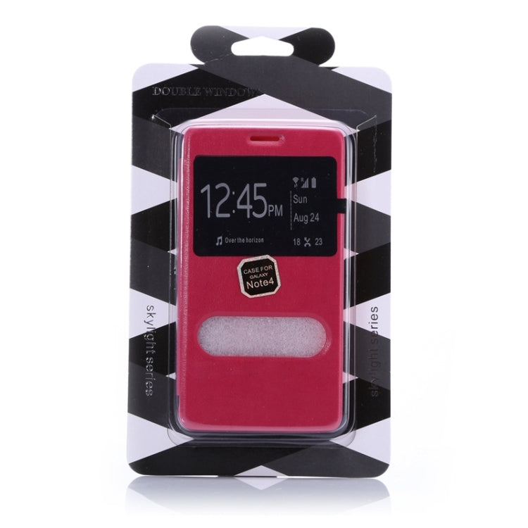 Sheepskin Texture Horizontal Flip TPU + PU Leather Case with Call Display ID & Holder for Samaung Galaxy Note 4