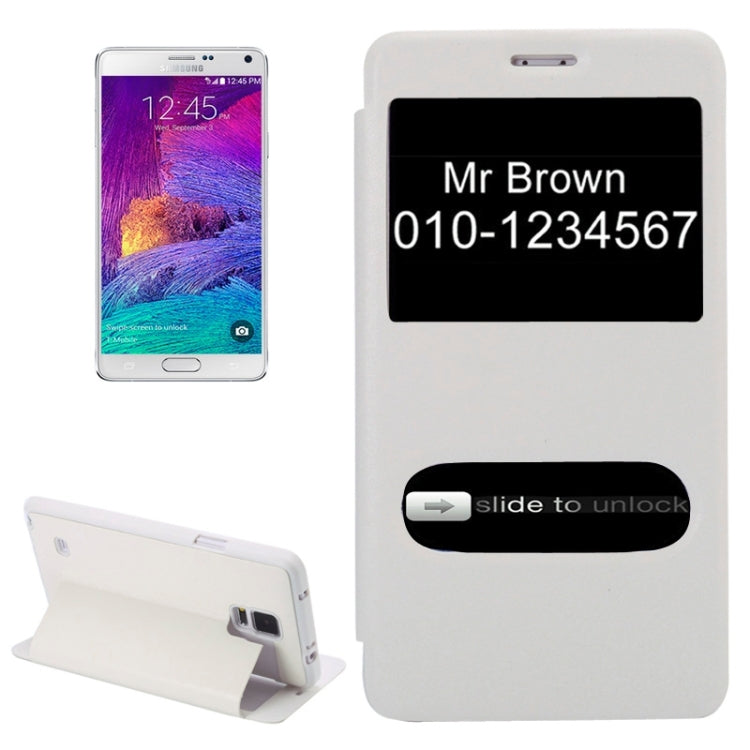 Sheepskin Texture Horizontal Flip TPU + PU Leather Case with Call Display ID & Holder for Samaung Galaxy Note 4