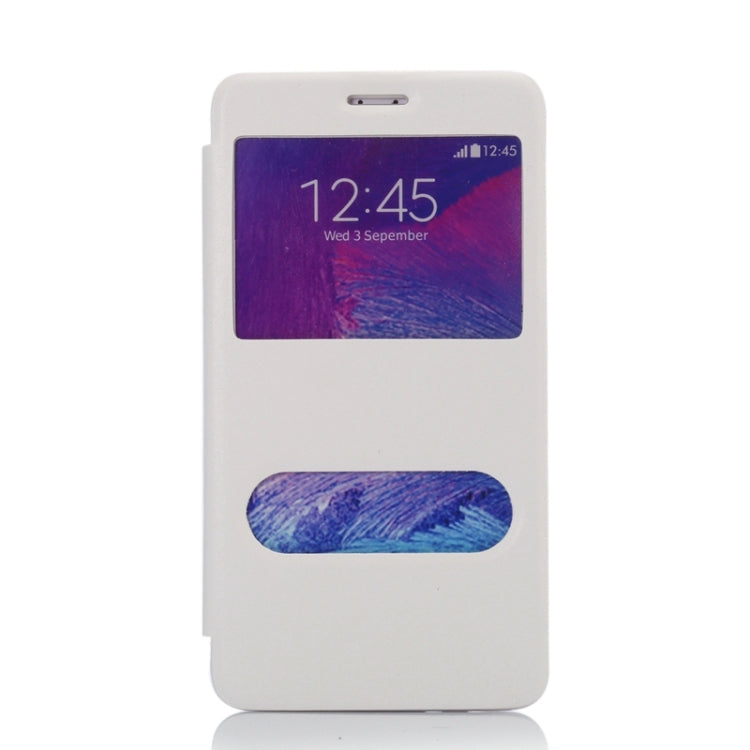 Sheepskin Texture Horizontal Flip TPU + PU Leather Case with Call Display ID & Holder for Samaung Galaxy Note 4