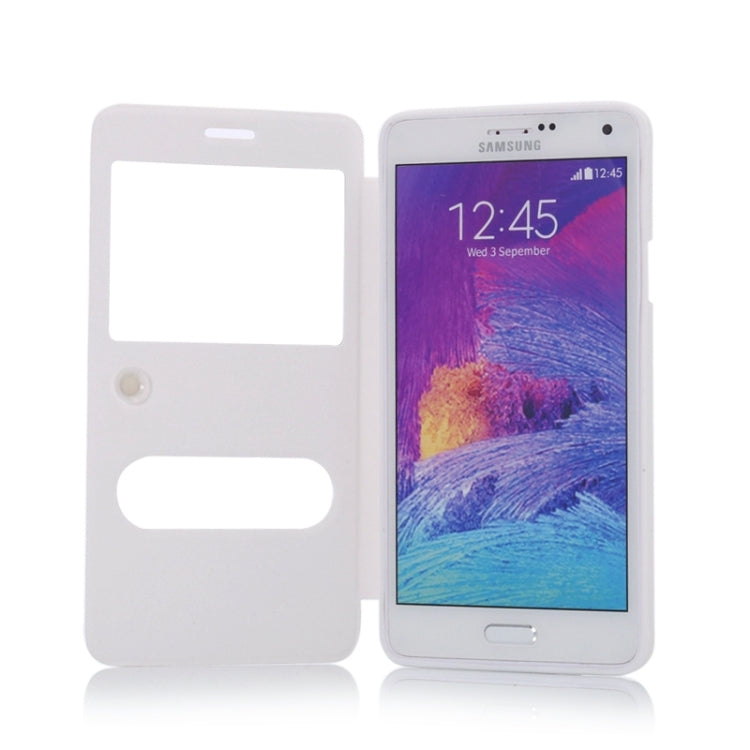Sheepskin Texture Horizontal Flip TPU + PU Leather Case with Call Display ID & Holder for Samaung Galaxy Note 4