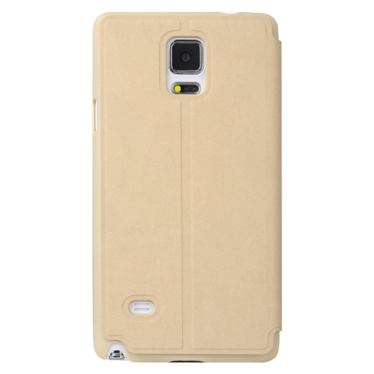 Baseus Simple Style Leather Case with Call Display ID and Holder for Galaxy Note 4