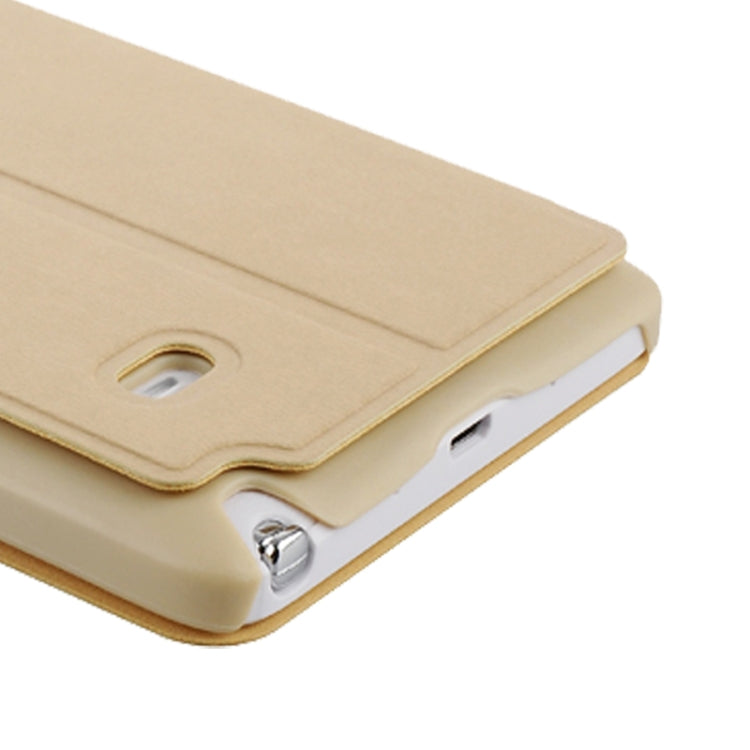 Baseus Simple Style Leather Case with Call Display ID and Holder for Galaxy Note 4