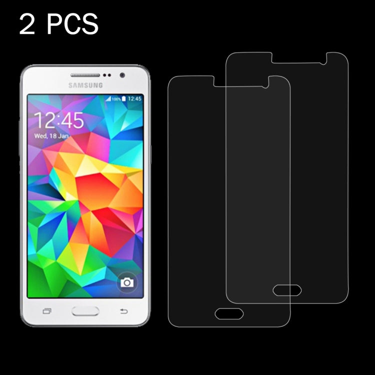 2 PCS for Galaxy Grand Prime / G530 0.26mm 9H Surface Hardness 2.5D Explosion-proof Tempered Glass Screen Film