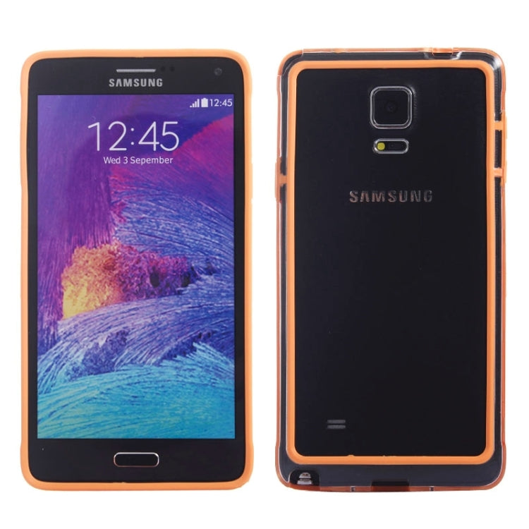 Transparent Plastic + TPU Frame Case for Galaxy Note 4