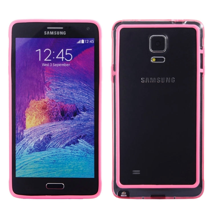 Transparent Plastic + TPU Frame Case for Galaxy Note 4