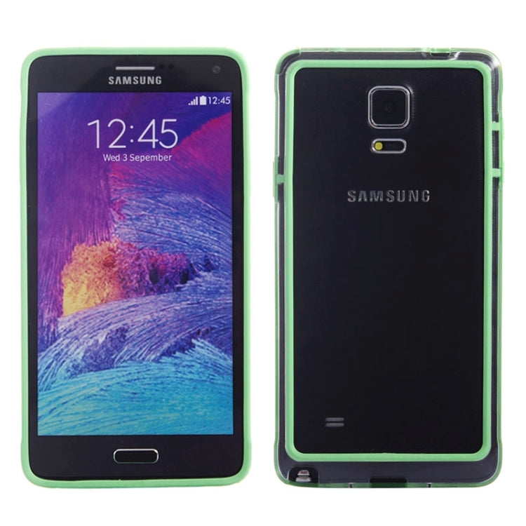 Transparent Plastic + TPU Frame Case for Galaxy Note 4