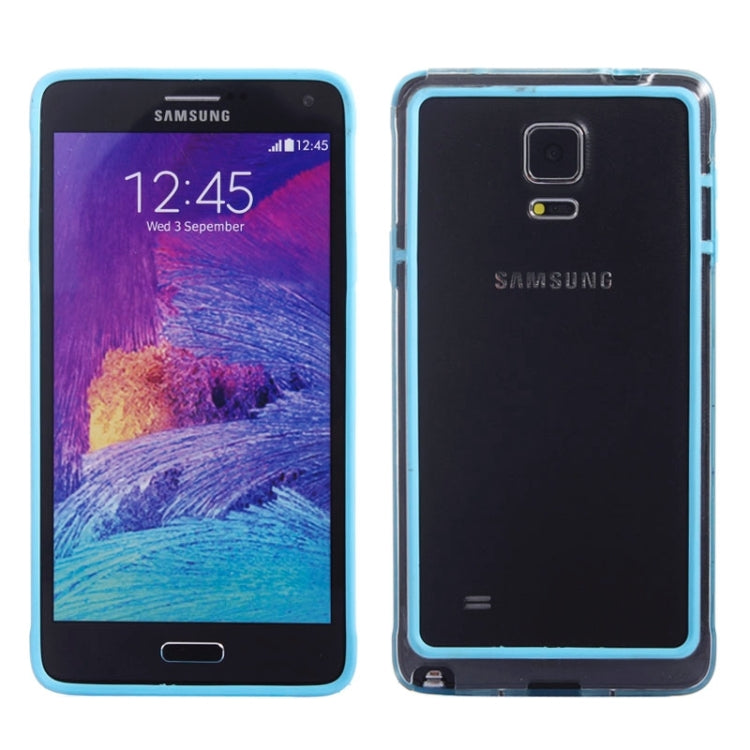 Transparent Plastic + TPU Frame Case for Galaxy Note 4
