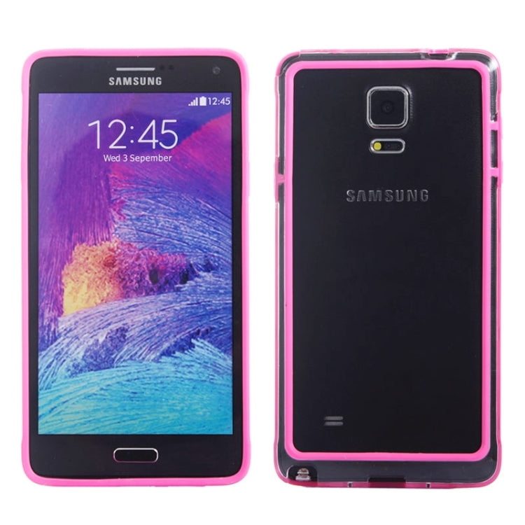 Transparent Plastic + TPU Frame Case for Galaxy Note 4