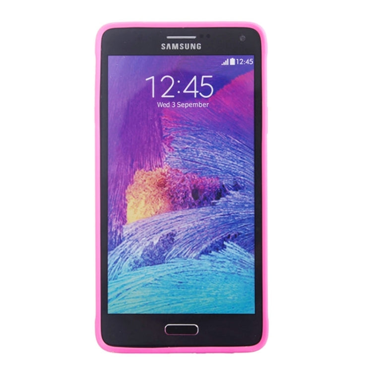 Transparent Plastic + TPU Frame Case for Galaxy Note 4
