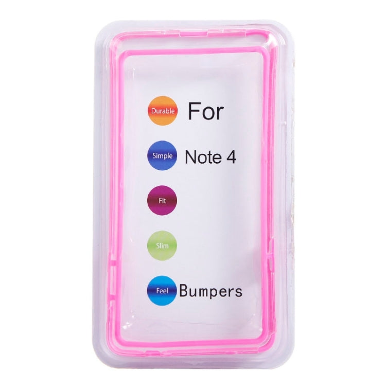 Transparent Plastic + TPU Frame Case for Galaxy Note 4