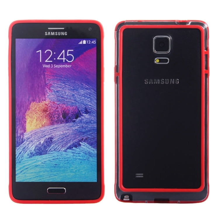 Transparent Plastic + TPU Frame Case for Galaxy Note 4