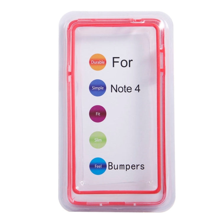 Transparent Plastic + TPU Frame Case for Galaxy Note 4